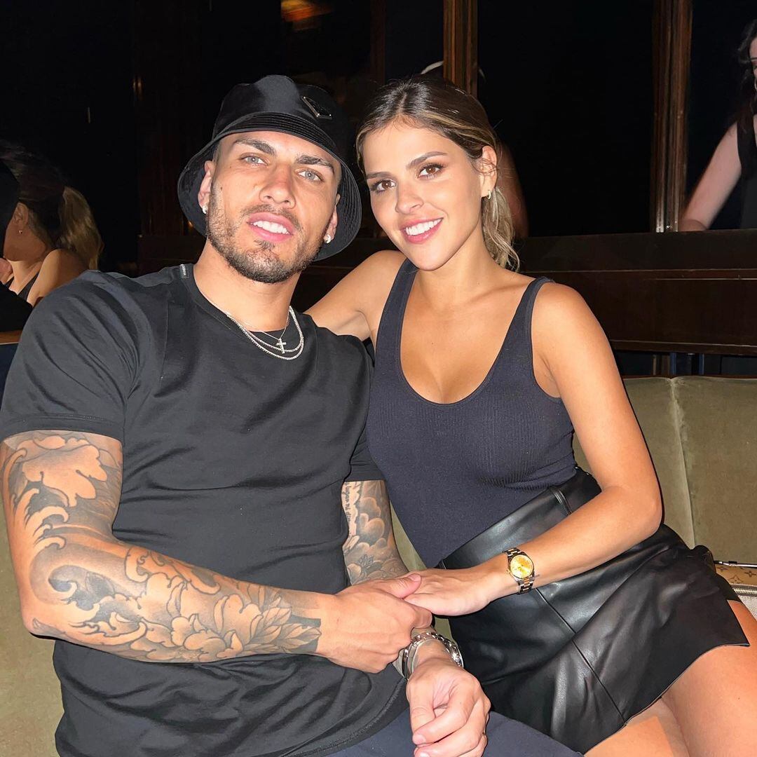 Camila Galante y Leandro Paredes.