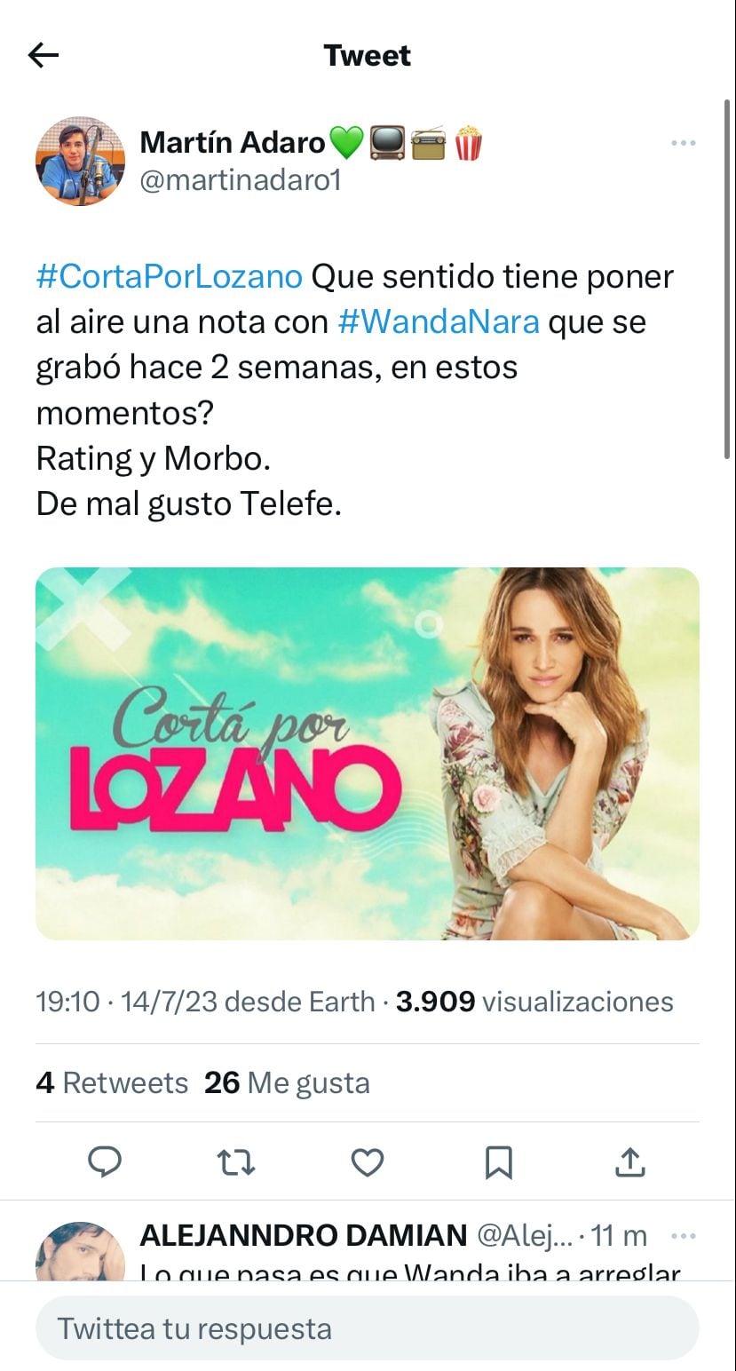 Verónica Lozano anunció una entrevista con Wanda Nara en su programa y generó revuelo.