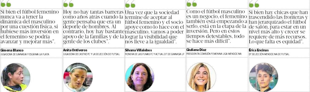 Opinan las referentes del fútbol femenino de Mendoza