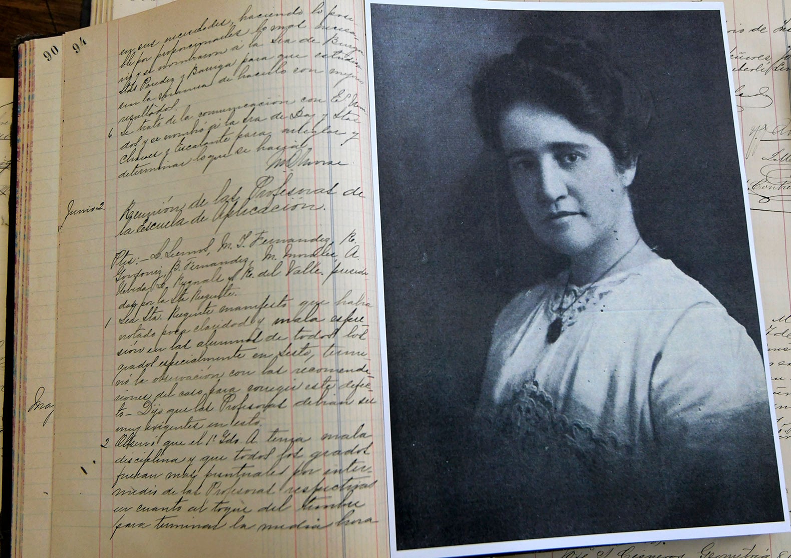 Archivo General de la Provincia de Margaret Louise Collord, quien fue vicedirectora de la Escuela Normal desde 1891. Foto: Orlando Pelichotti / Los Andes
