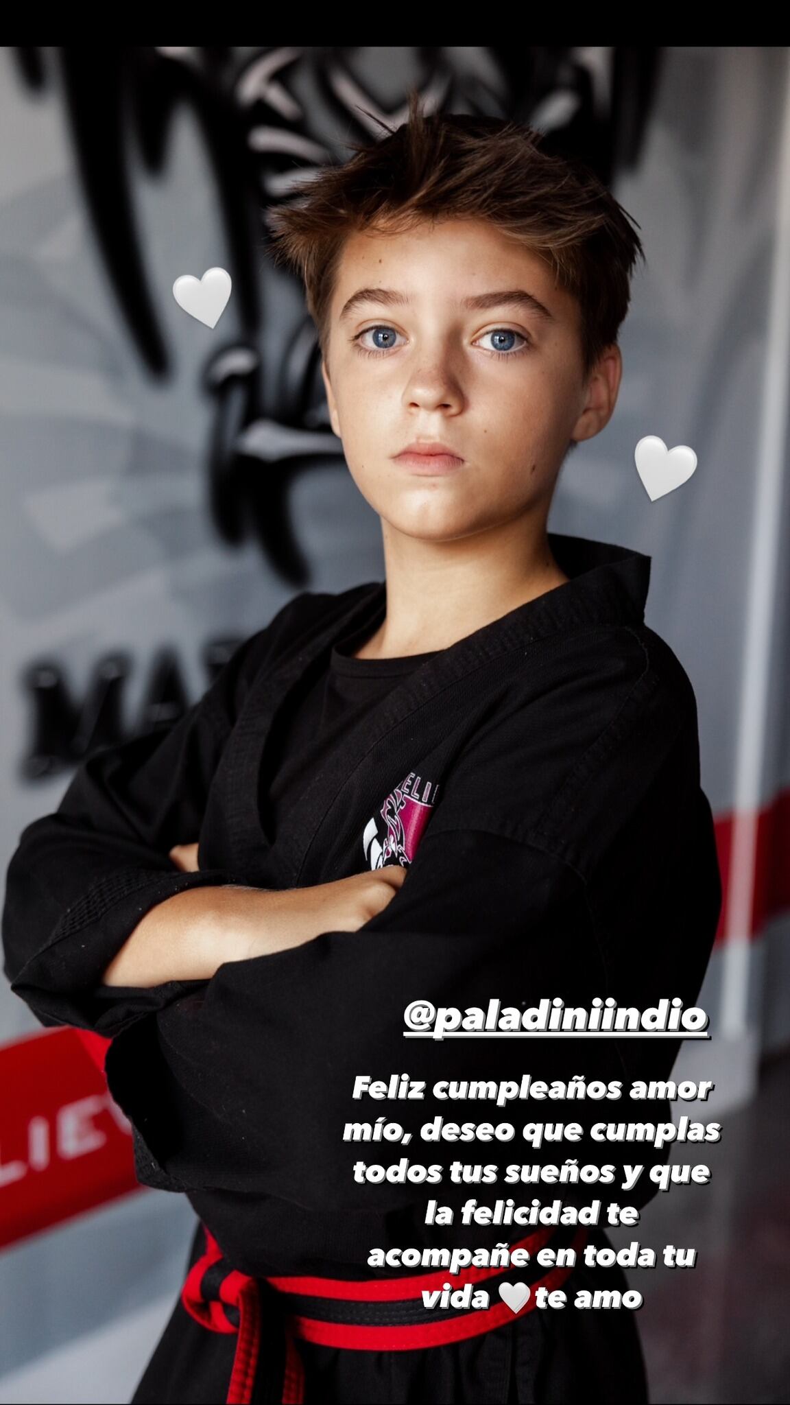 Indio Paladini, el hijo de Rocío Guirao Díaz y Nicolás Paladini. Gentileza Instagram.