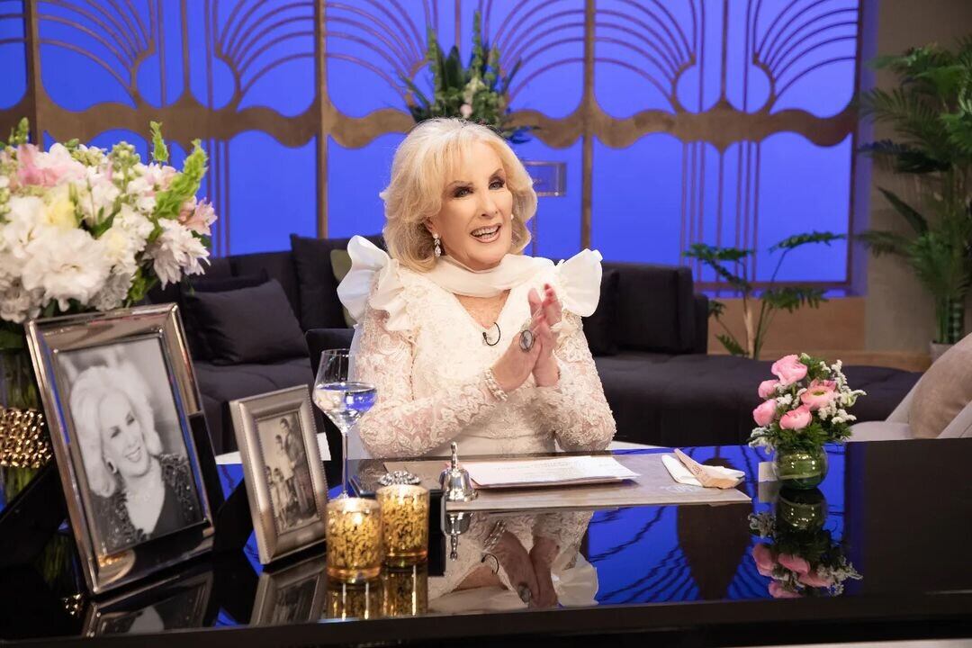 Mirtha Legrand en su regreso a la televisión, el pasado 17 de septiembre. 