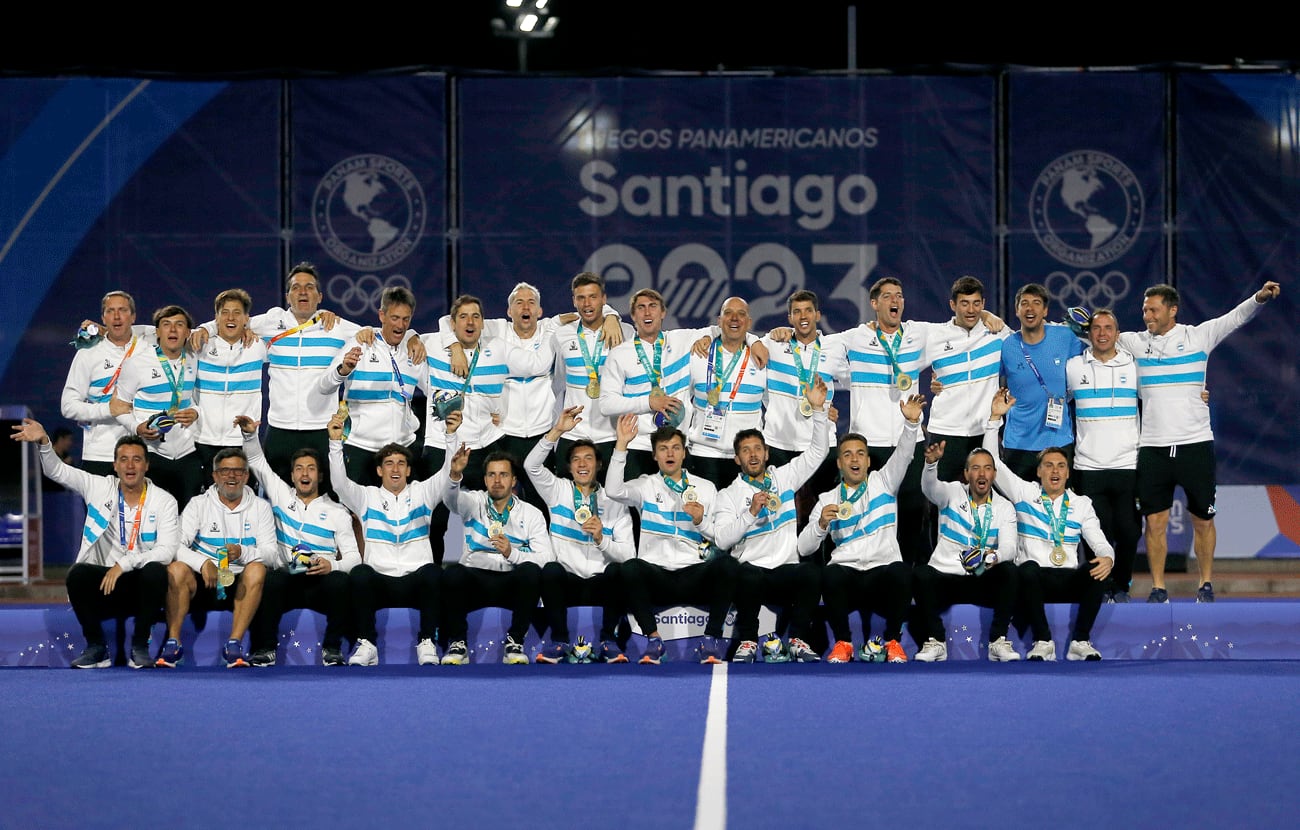 Los Leones son campeones panamericanos y tienen su ticket a París 2024. (Felipe PoGA/Santiago 2023 vía Photosport)