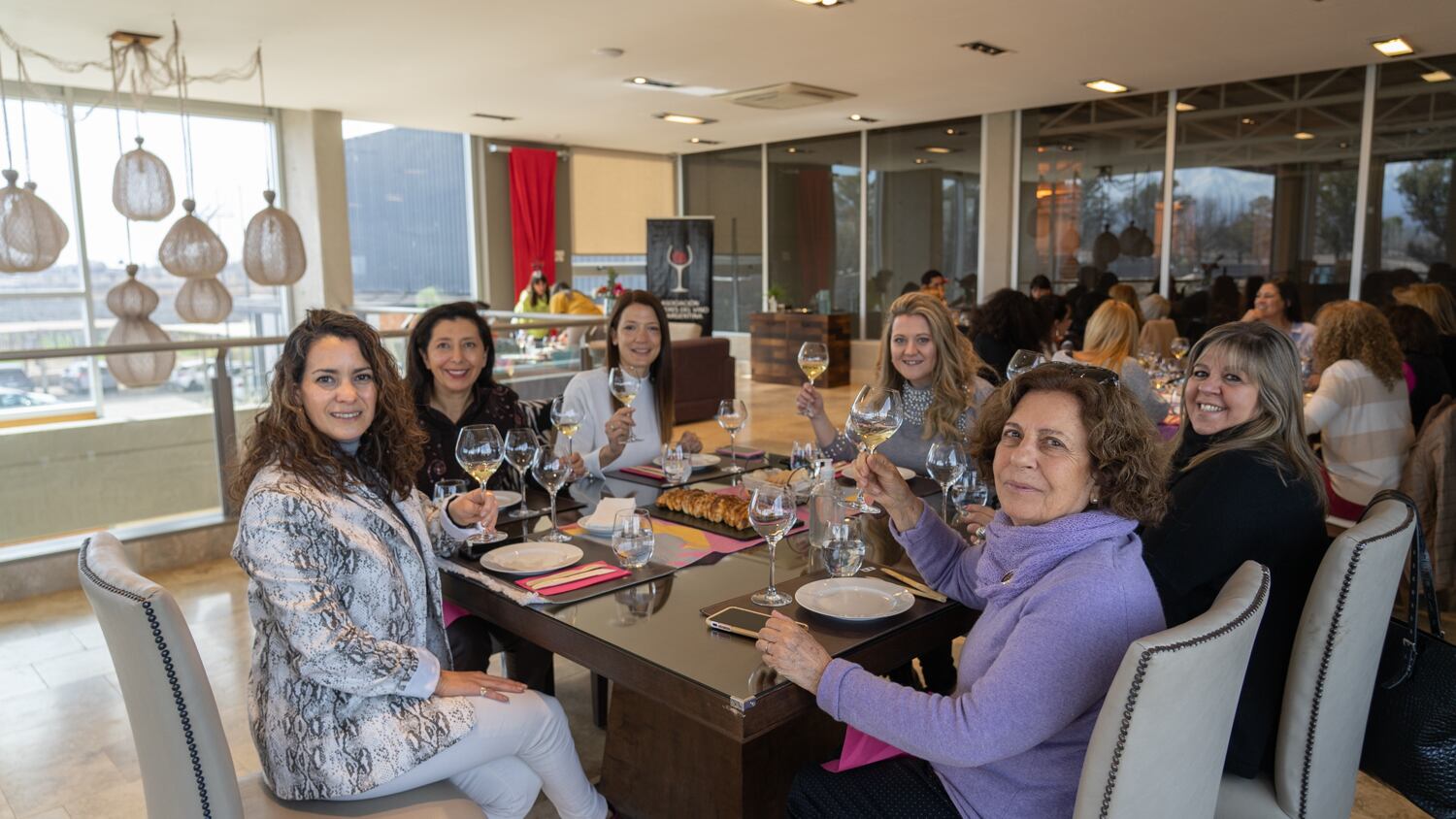 María Canal, Carina Egea, Mariana Beretta, Daiana Martínez, Silvia Cérvos y Liliana Pescarmona.