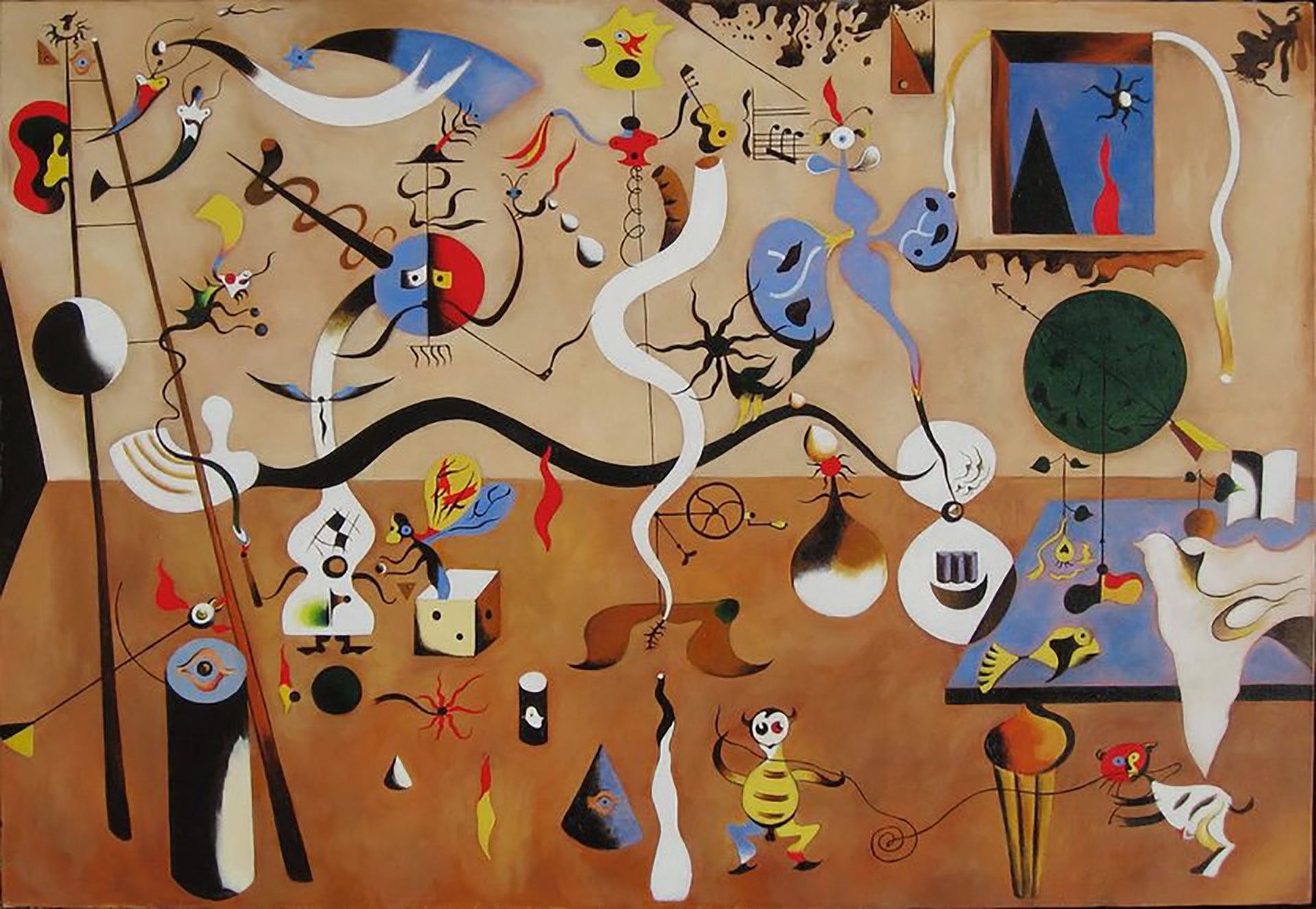 El carnaval de arlequín, del pintor surrealista Joan Miró.