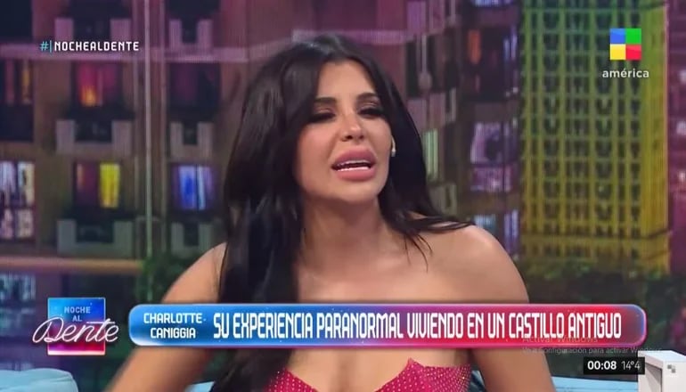 Charlotte Caniggia contó hechos paranormales en "Noche al Dente".