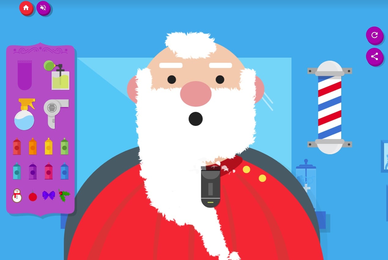 Uno de los juegos de Santa Tracker de Google