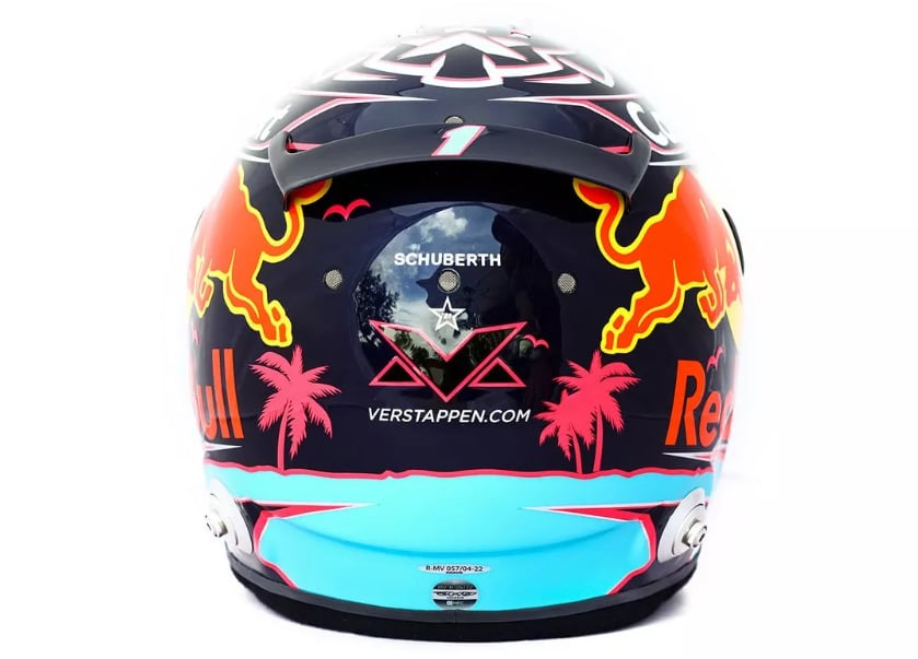 Así lucirá el casco de Verstappen