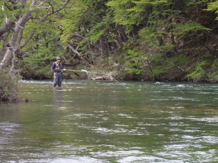 El paraíso escondido en la Patagonia donde se pueden pescar salmones gigantes