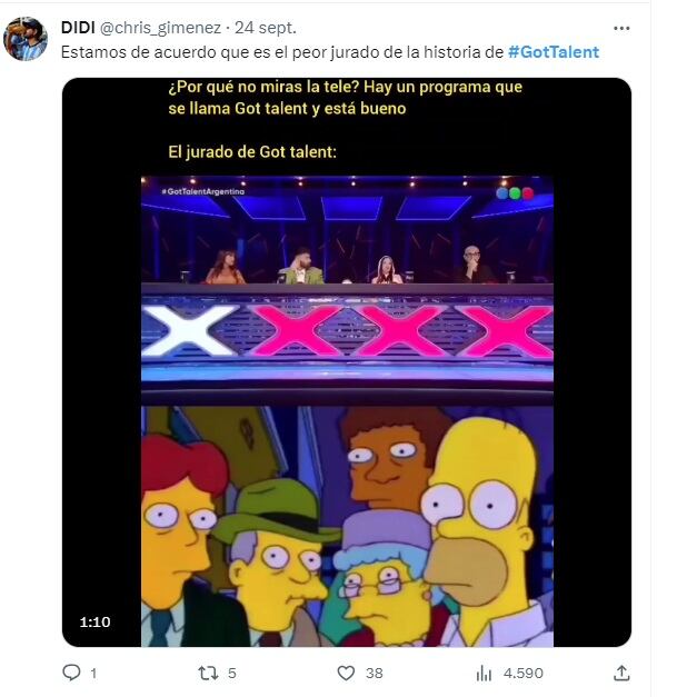 Piden cancelar Got Talent Argentina por las decisiones que toma el jurado (X / Twitter)