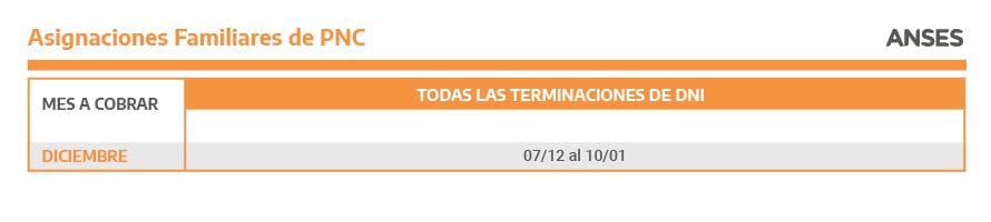 Calendario de pagos Anses diciembre 2021