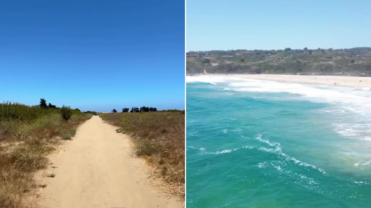 Para llegar a esta playa hay que hacer una caminata de 15 minutos desde el estacionamiento.