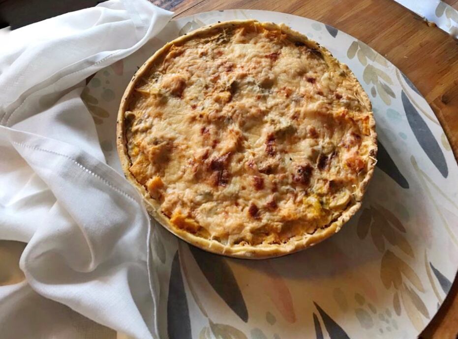 Tarta de Calabaza y Hongos