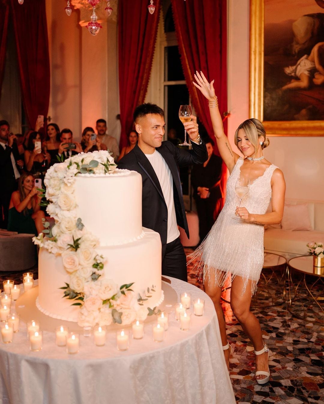 Casamiento civil de Agustina Gandolfo y Lautaro Martínez.