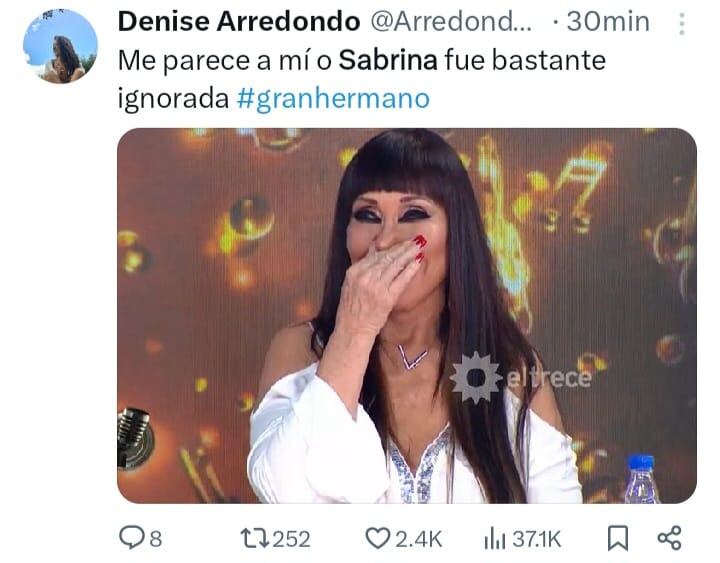 Los mejores memes del regreso de Sabrina y Denisse a Gran Hermano