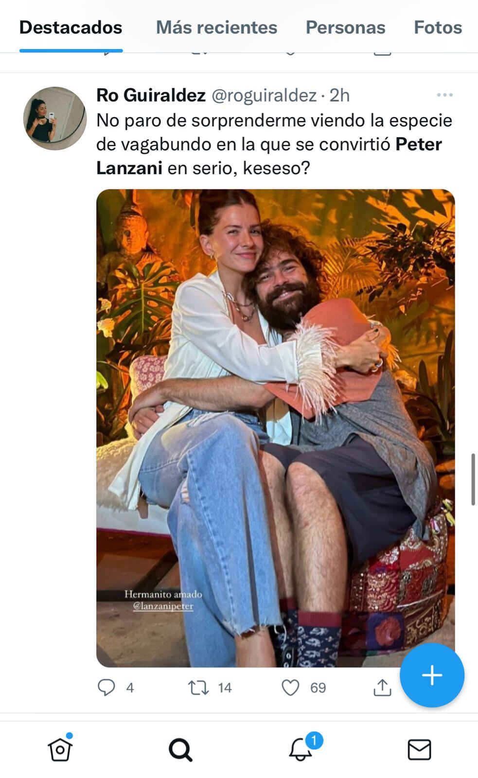 Críticas y defensa a Peter Lanzani en Twitter por su aspecto físico.