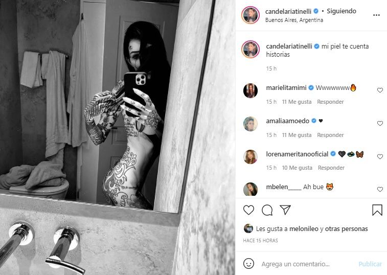 Cande Tinelli pasó un feriado sensual y lo compartió en Instagram