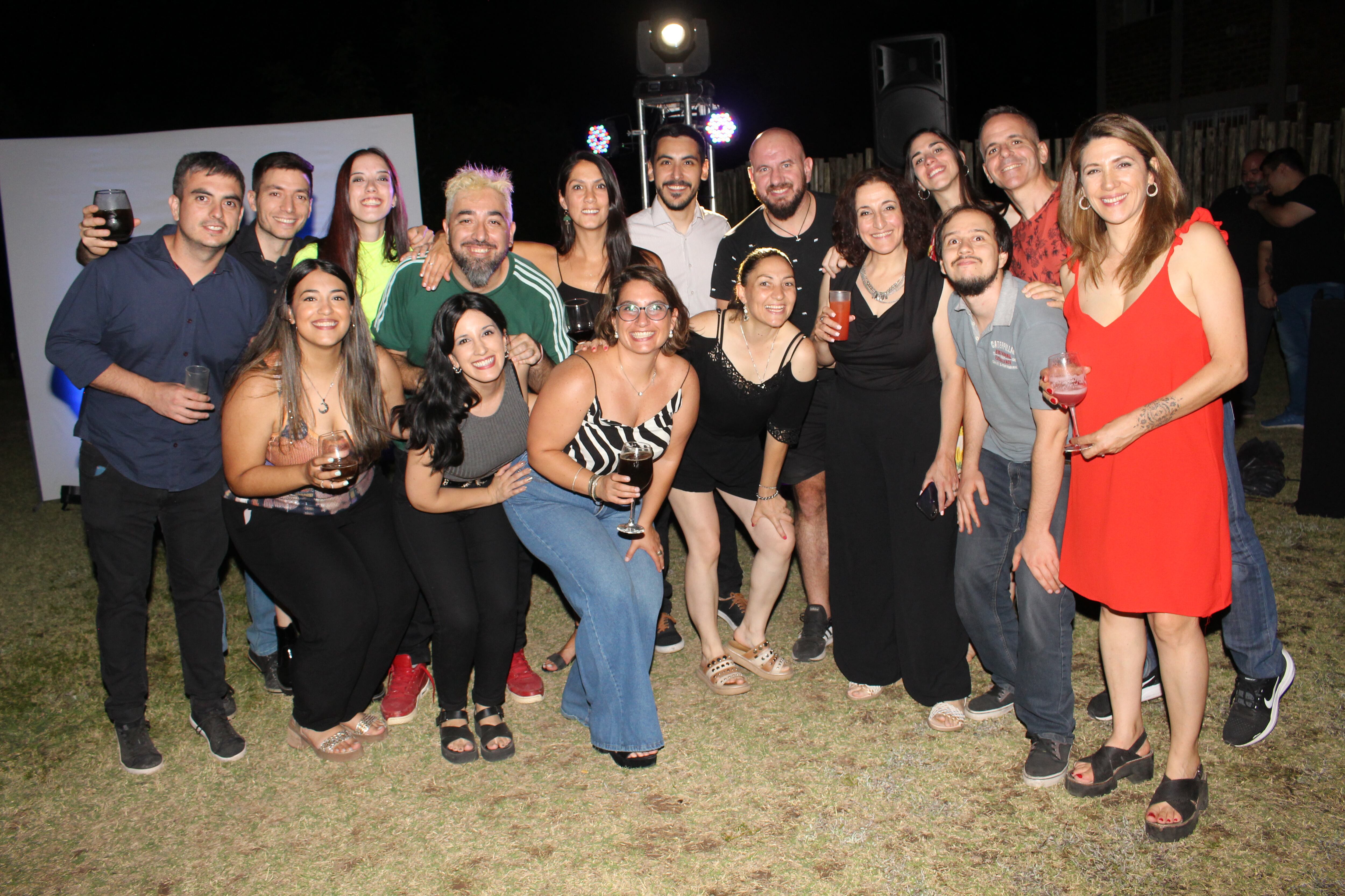 Los periodistas de Los Andes disfrutando de esta noche especial a pura diversión.