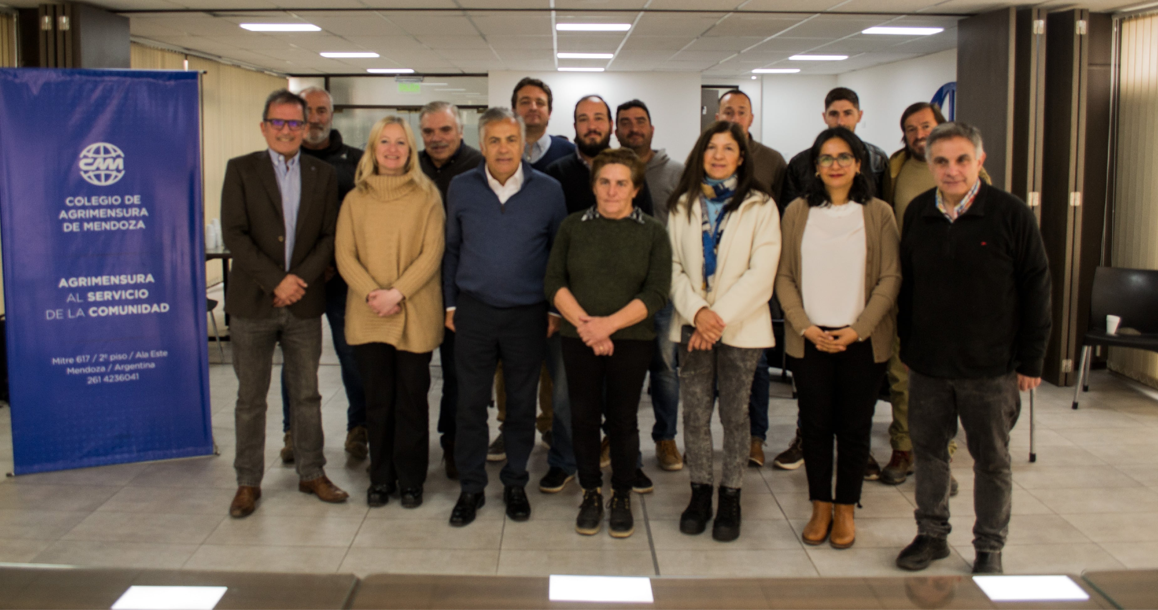 La visita de Alfredo Cornejo y Hebe Casado.