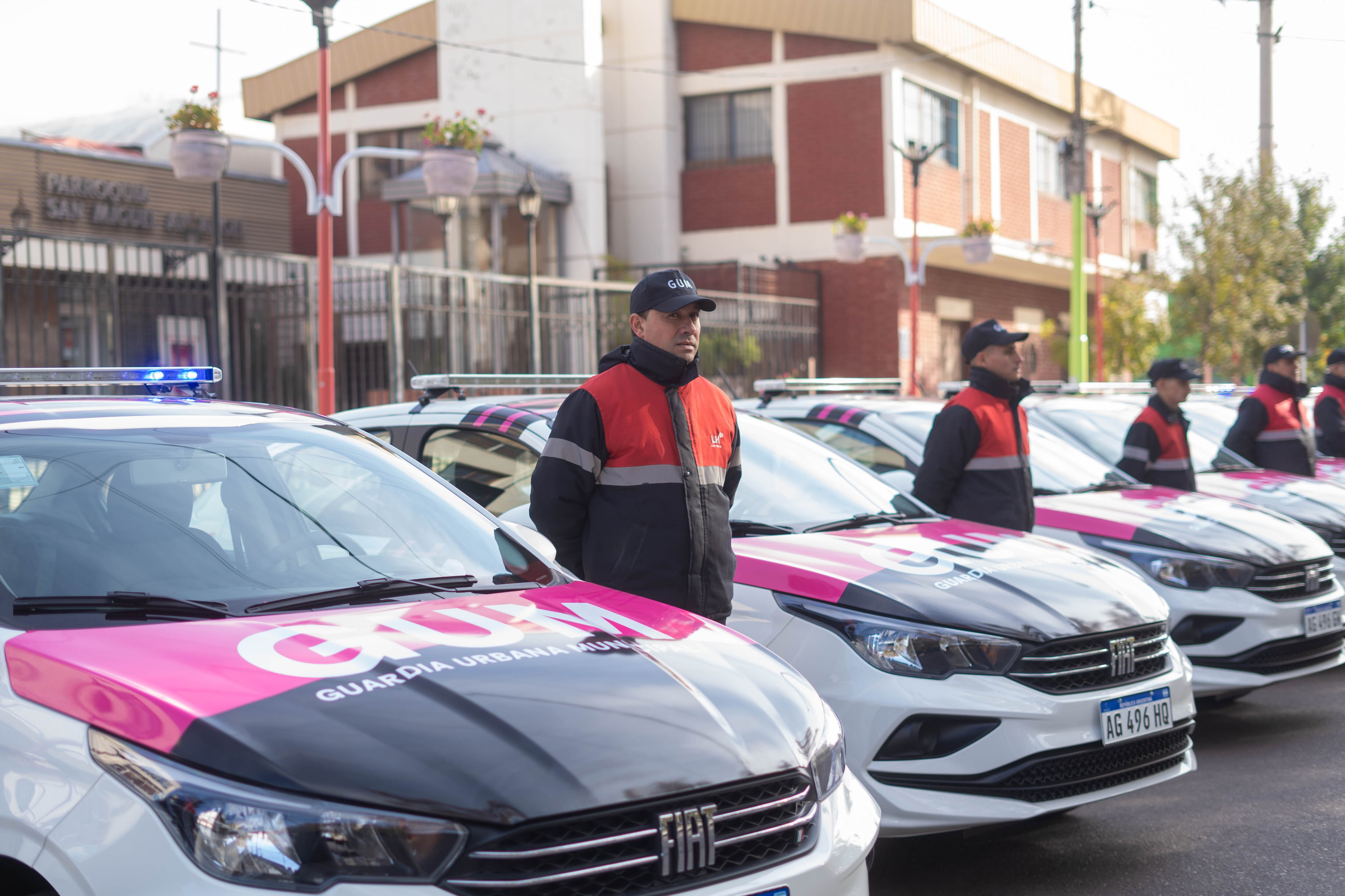 Los nuevos vehículos de la Guardia Urbana de Las Heras. Foto: Prensa Mendoza