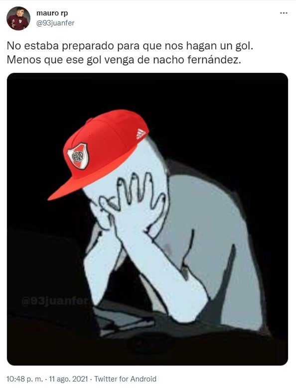 Los mejores memes tras el gol de Nacho Fernández a River