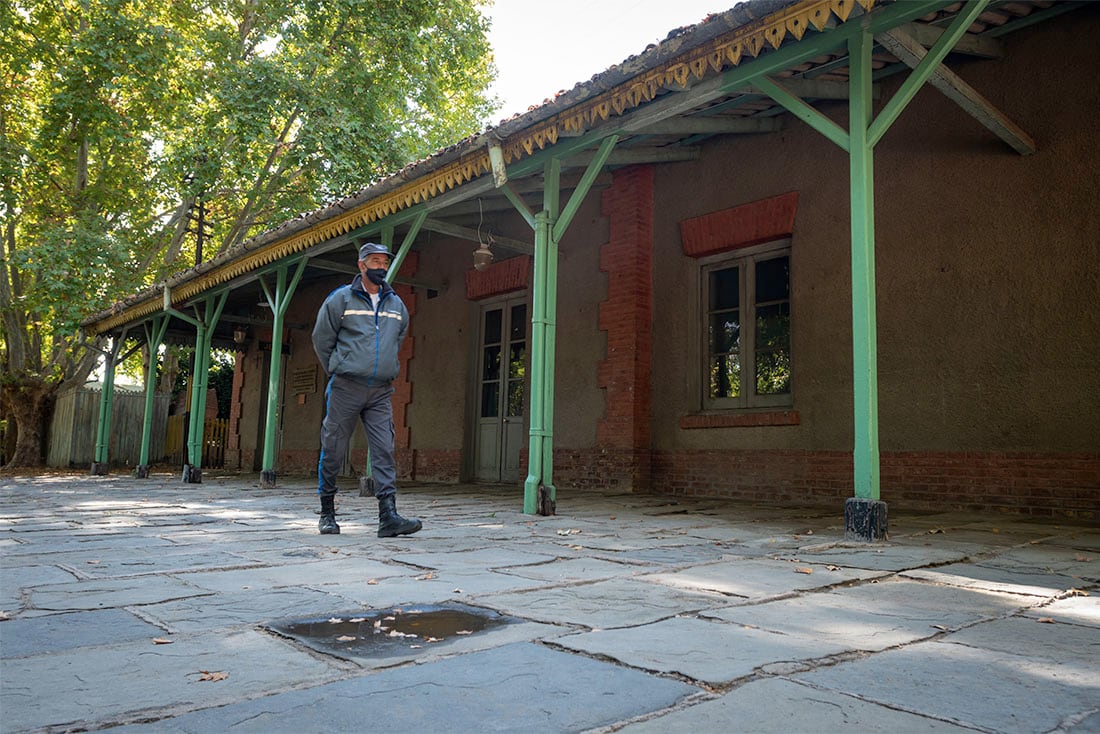 La estación de tren Paso de Los Andes ubicada en Chacras de Coria se convertirá en un Salón Cultural 
Foto: Ignacio Blanco / Los Andes  