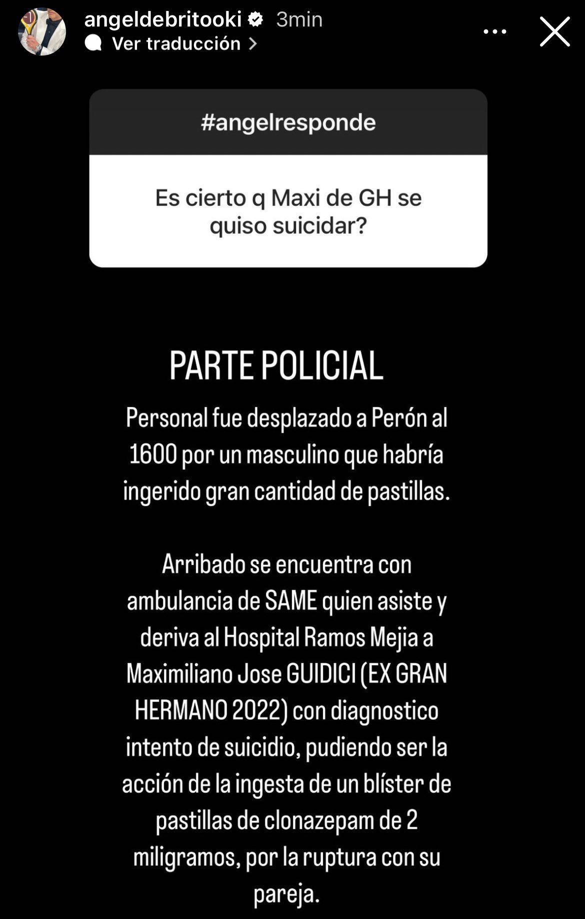 La información de Ángel de Brito sobre Maxi