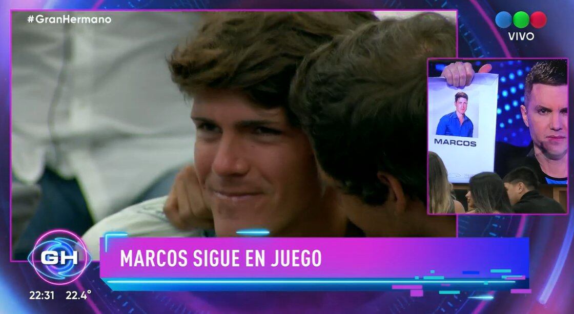 Marcos fue el primer participante salvado