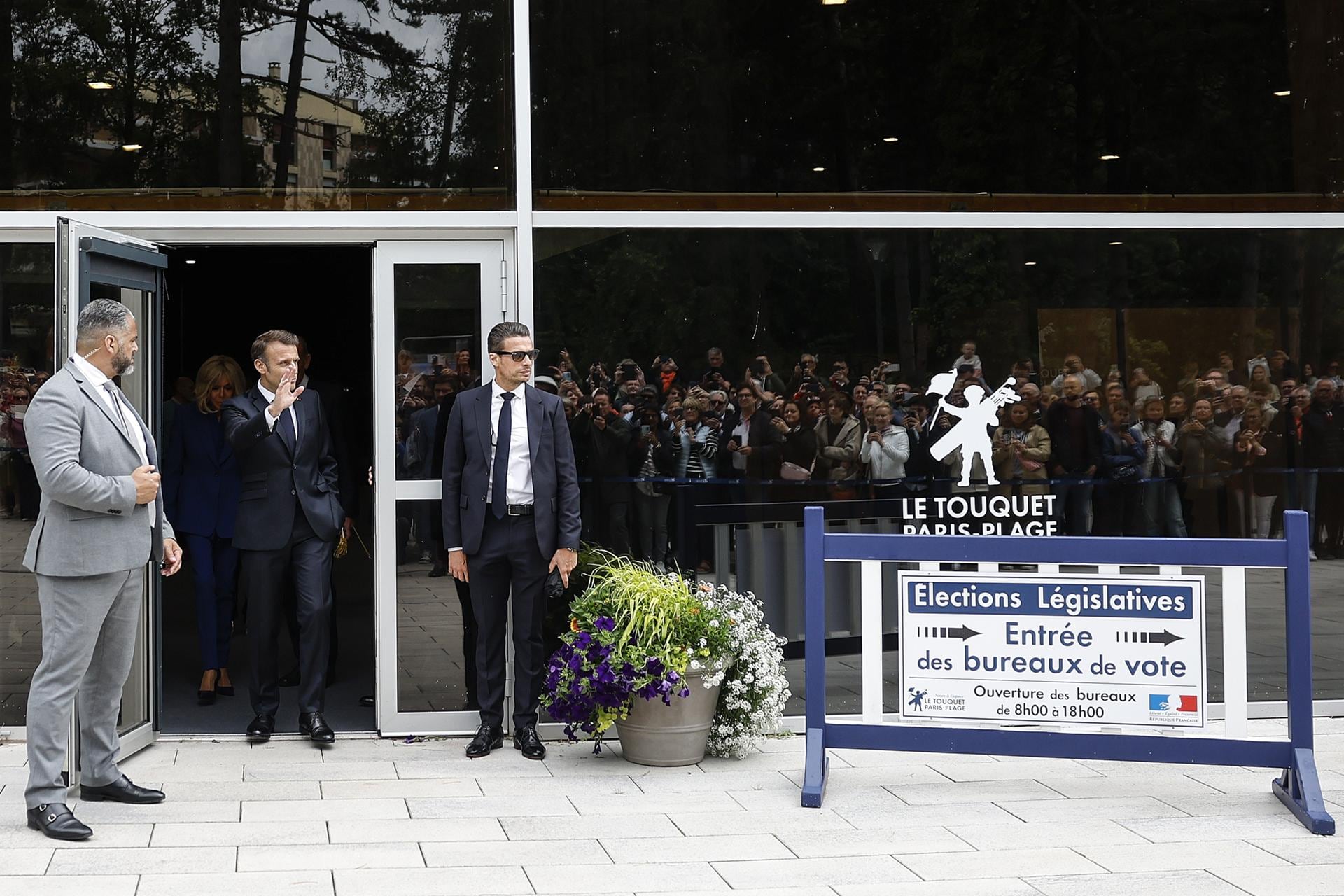 Macron, votando este domingo / EFE 