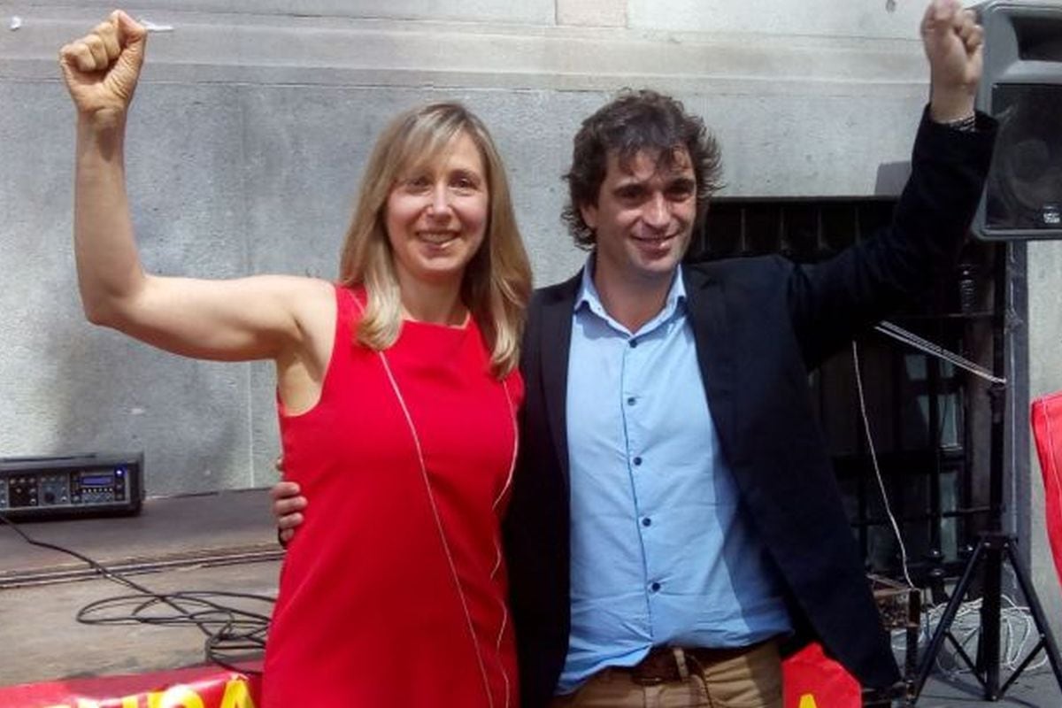 Myriam Bregman junto a Gabriel Solano. Foto: Web