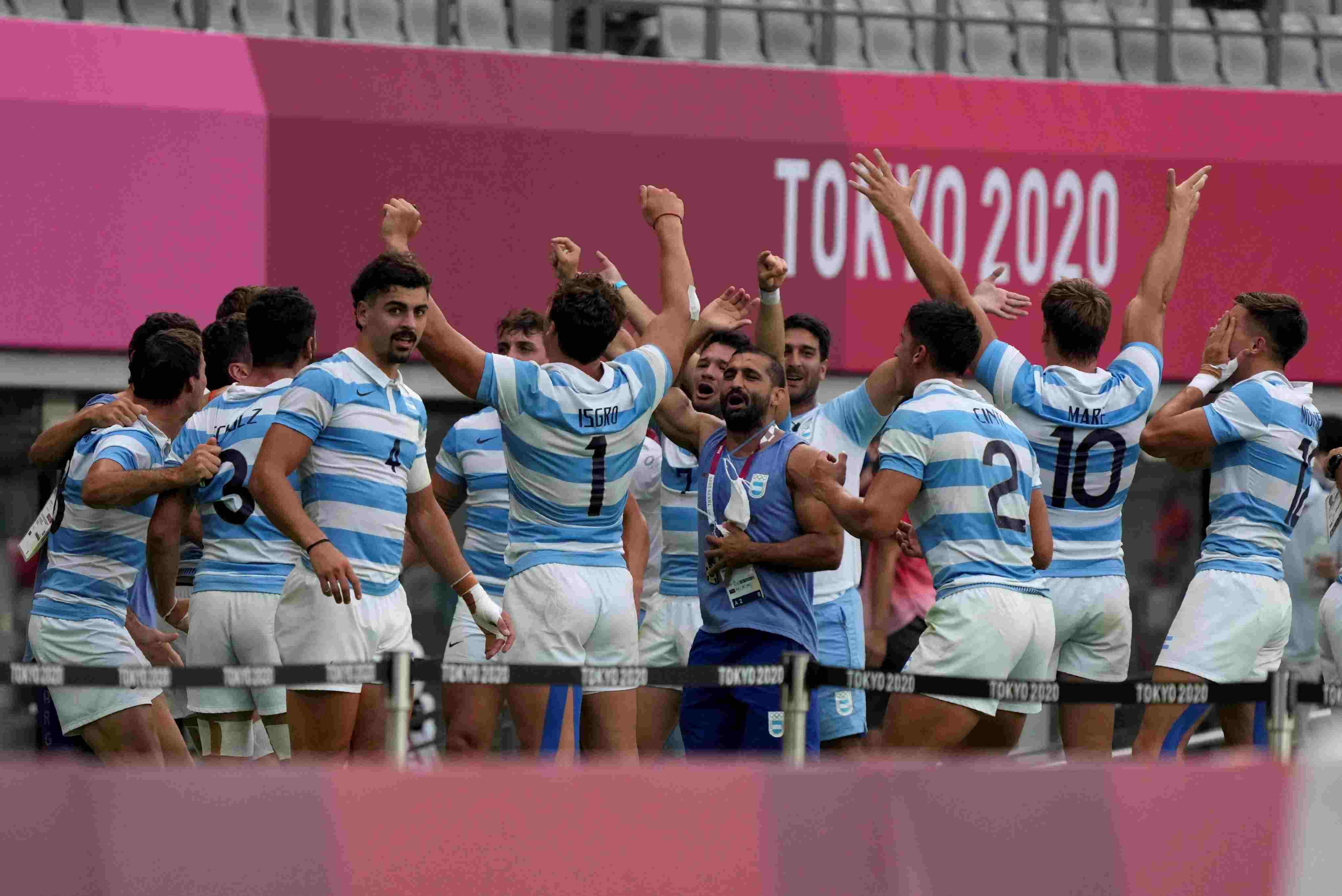 Con fuerte presencia cordobesa, el seleccionado argentino de rugby seven se quedó con la medalla de bronce en los Juegos Olímpicos. (AP)