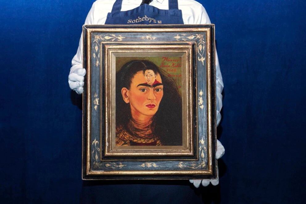 "Diego y yo" es la famosa obra de Frida Kahlo que Eduardo Costantini compró por 35 millones de dólares.