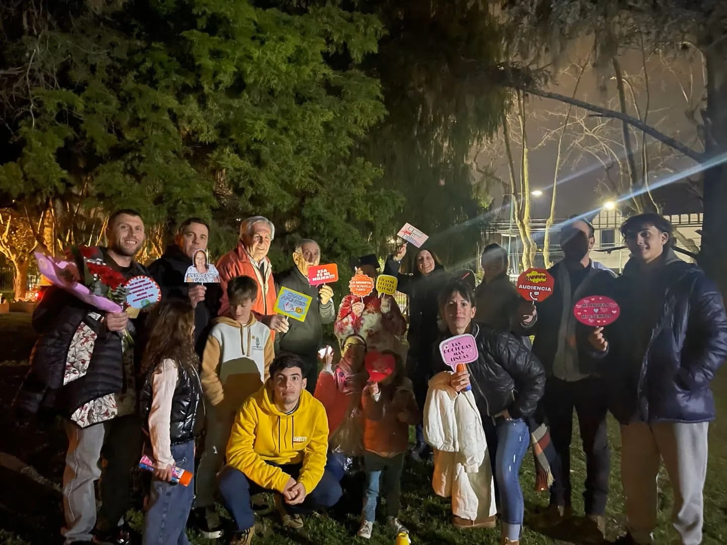 La Colo y su familia. Foto: Gentileza TN.