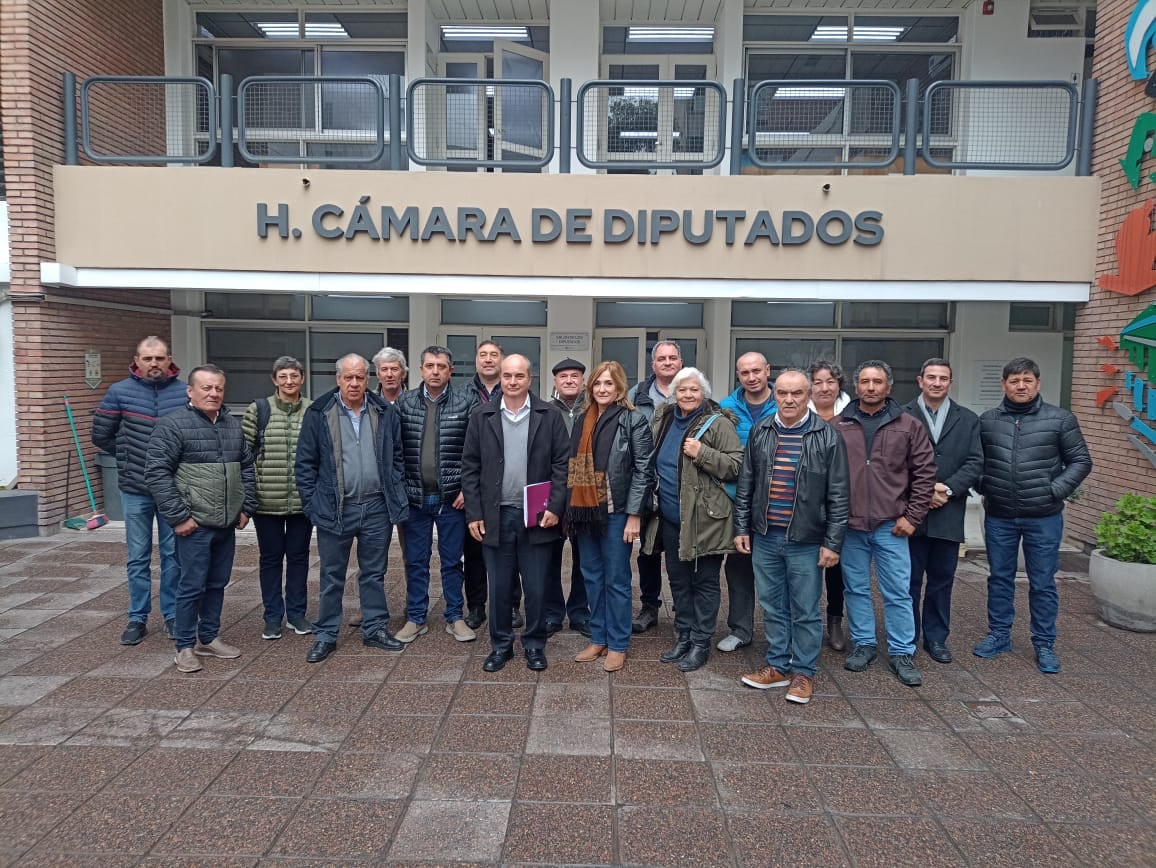 Representantes de Fecovita frente a la Cámara de Diputados. -  Gentileza