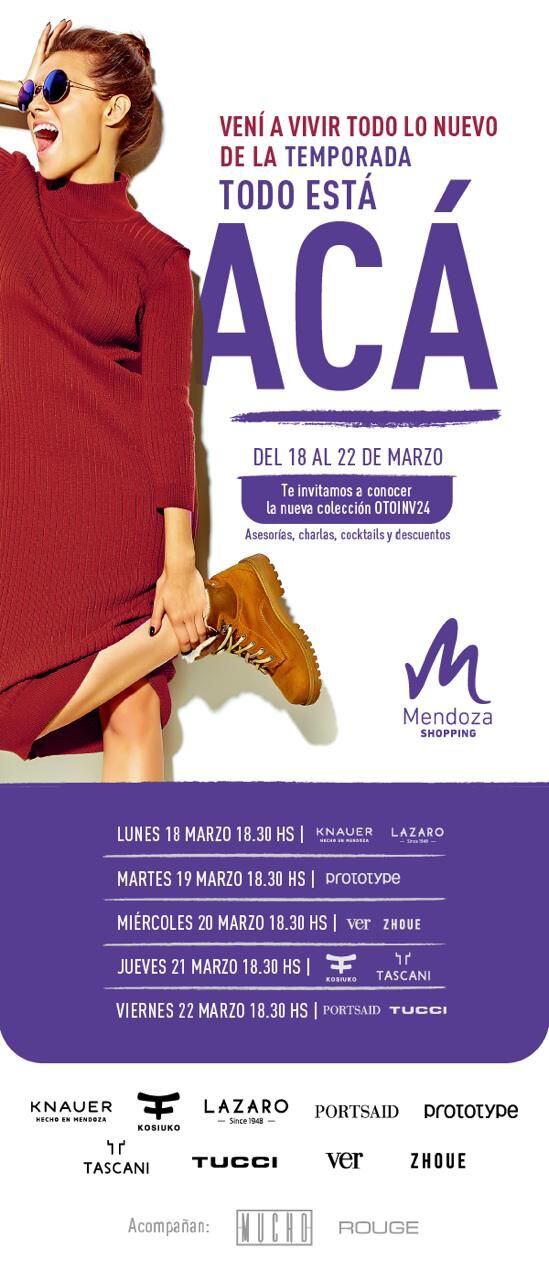 Llegó la Semana de la Moda al Mendoza Shopping.