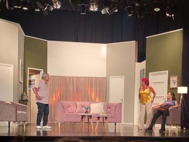 SIlvia Peyrou y Germán Kraus en una divertida escena