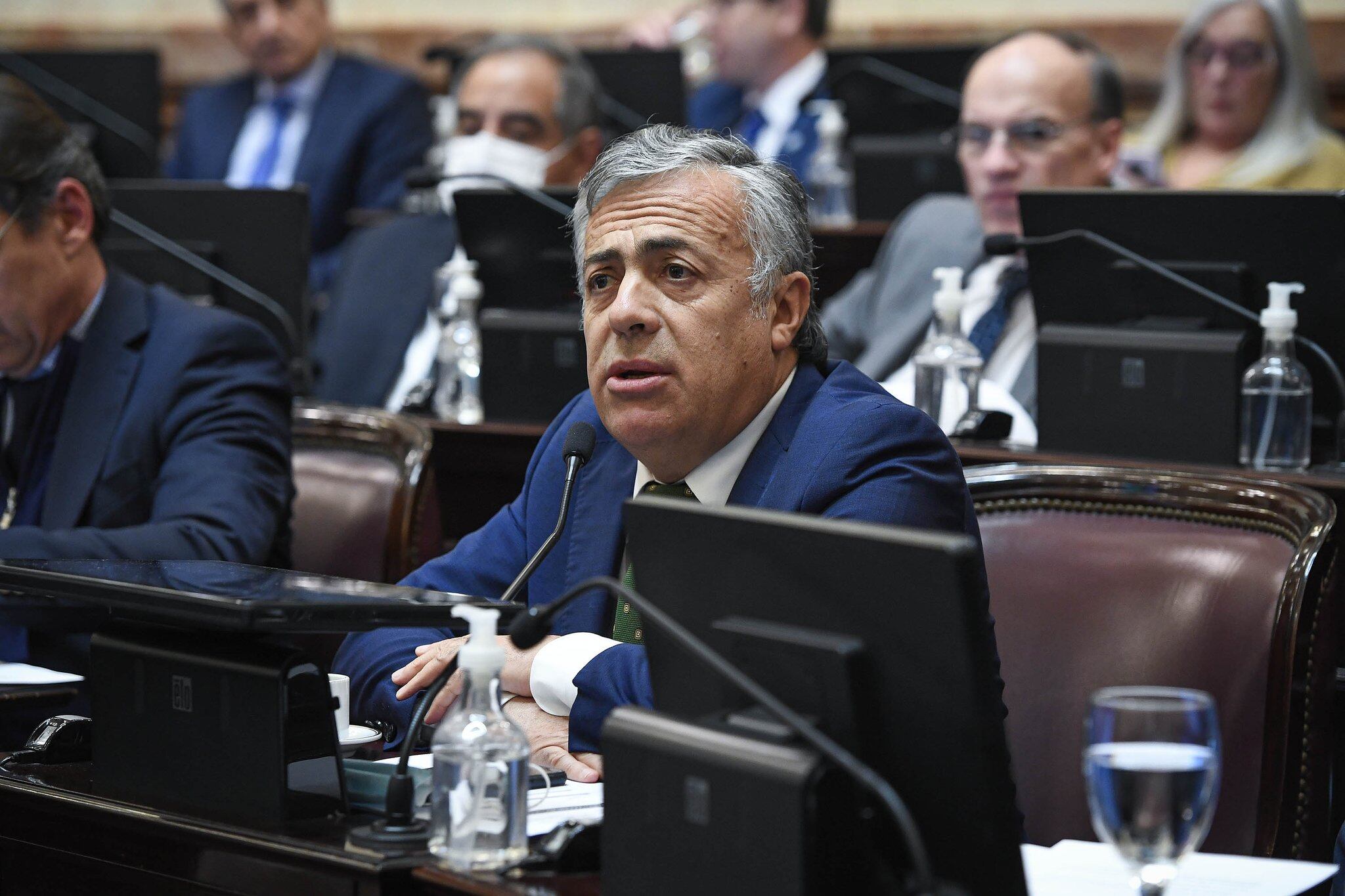 El mendocino Alfredo Cornejo (UCR) encabeza el rechazo a la ley (Foto: Comunicación Senado)