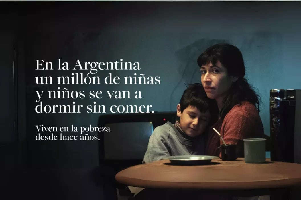 Revelan que un millón de niños se va a dormir sin cenar en Argentina. Foto: Unicef.