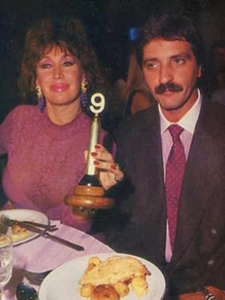 Moria Casán junto a Luis Vadalá. La explosiva relación terminó a causa de "múltiples infidelidades" de parte del comerciante. Foto: Gentileza