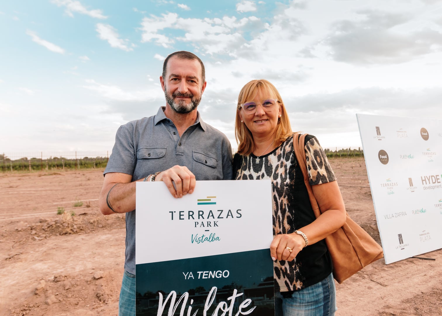 Miguel Berrino y su esposa.