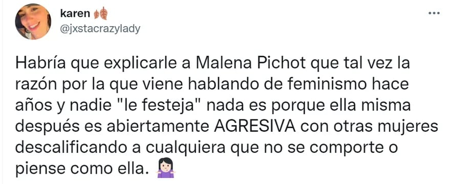 Las usuarias de las redes sociales señalaron a Pichot por sus críticas a Lali. Foto: Web