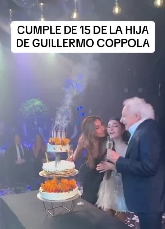 Imágenes del cumpleaños de 15 de la hija de Guillermo Coppola. / Gentileza