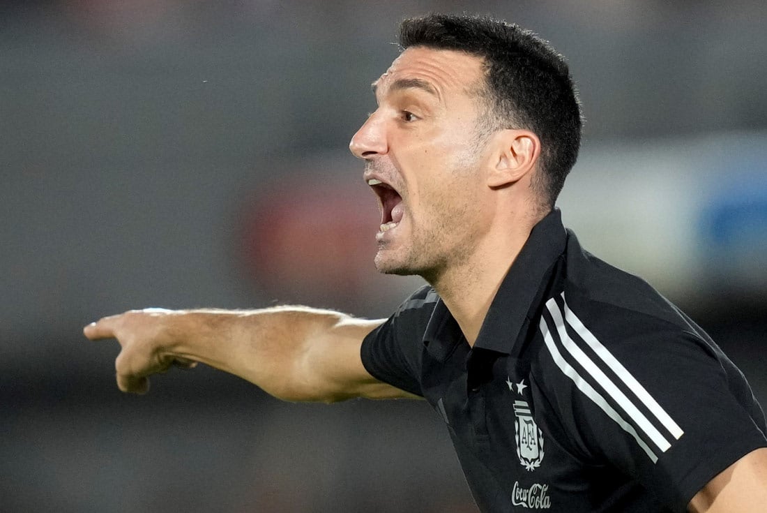 Lionel Scaloni, el DT que logró el título de la Copa América con la selección argentina. Ahora va por el Mundial. (AP)