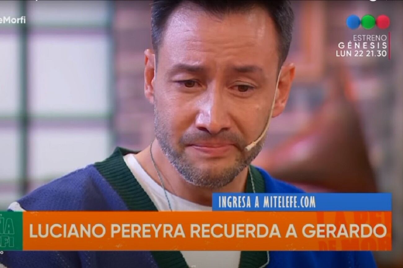 Luciano Pereyra lloró al recordar a Rozín y el significado que tuvo. (Captura Telefe)