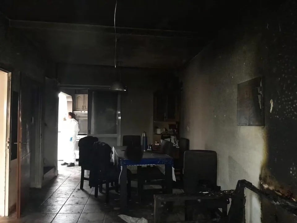 Así quedó la casa de la Tota Santillán tras el incendio