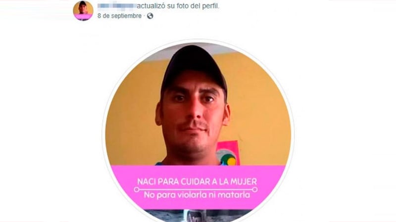 Facebook. "Nací para cuidar a la mujer, no para violarla ni matarla"