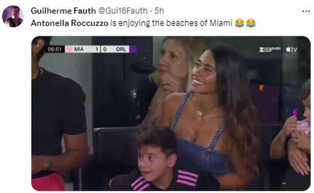 Los memes por el bronceado de Anto Roccuzzo.