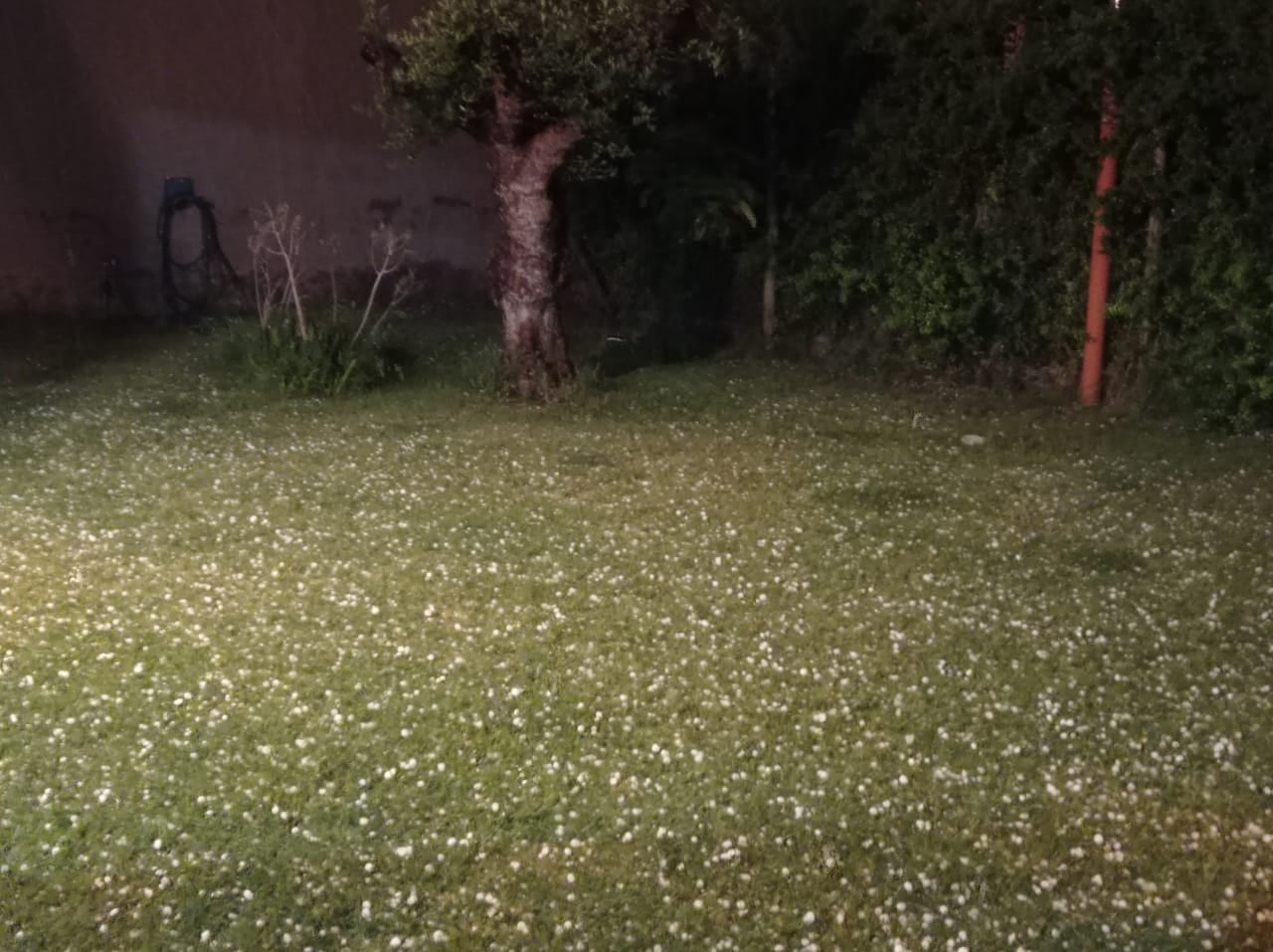 Granizo en Maipú - Gentileza