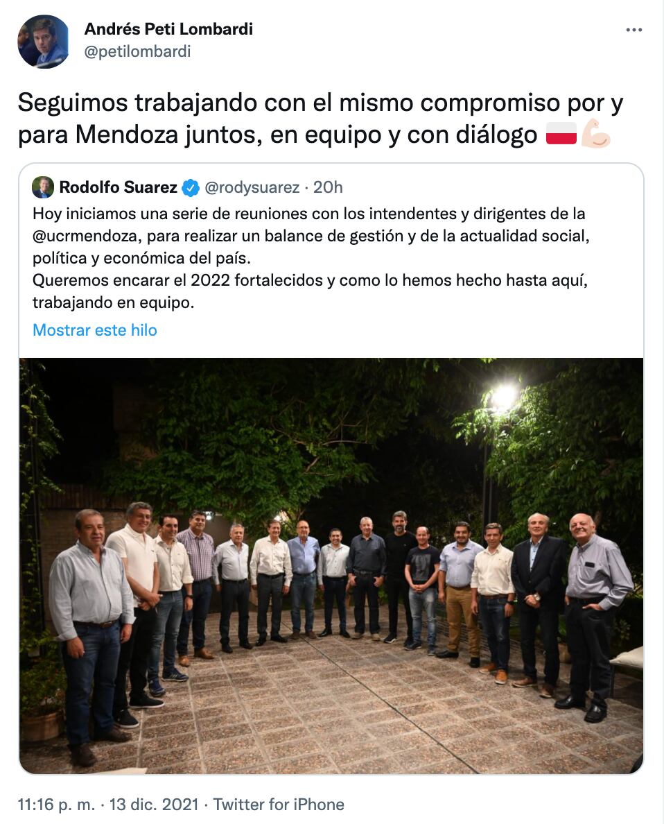 La foto de la reunión de referentes de la UCR generó polémica por un lado y halagos por otro.