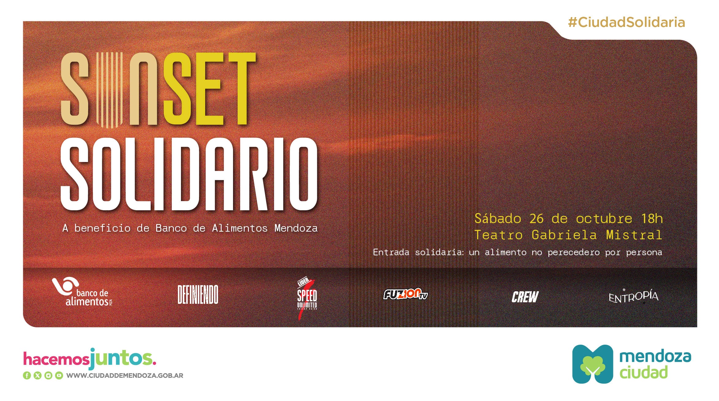 Sunset Solidario: Definiendo Live en el Gabriela Mistral